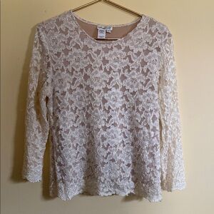 Coldwater Creek Lace Women’s Long Sleeve